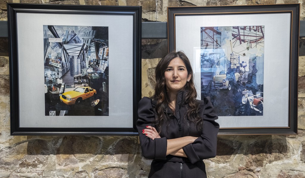İzmit'te 10 Yıllık Sanat; Deniz Özyuva'nın Kolaj Sergisi